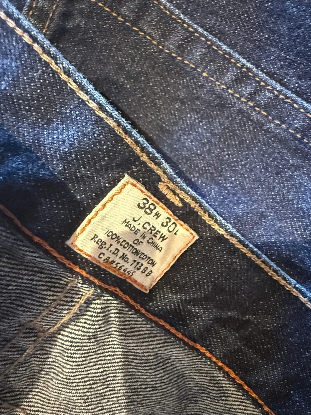 J. Crew Men's Indigo Slim Straight Jeans